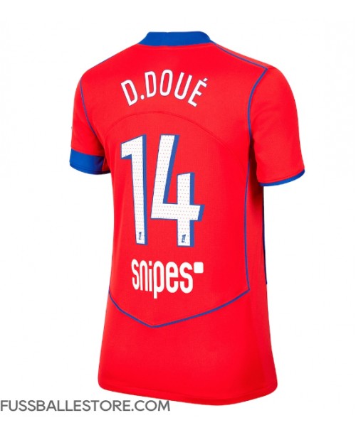 Günstige Paris Saint-Germain Desire Doue #14 3rd trikot Damen 2025-26 Kurzarm Günstige Paris Saint-Germain Desire Doue #14 3rd trikot Damen 2025-26 Kurzarm